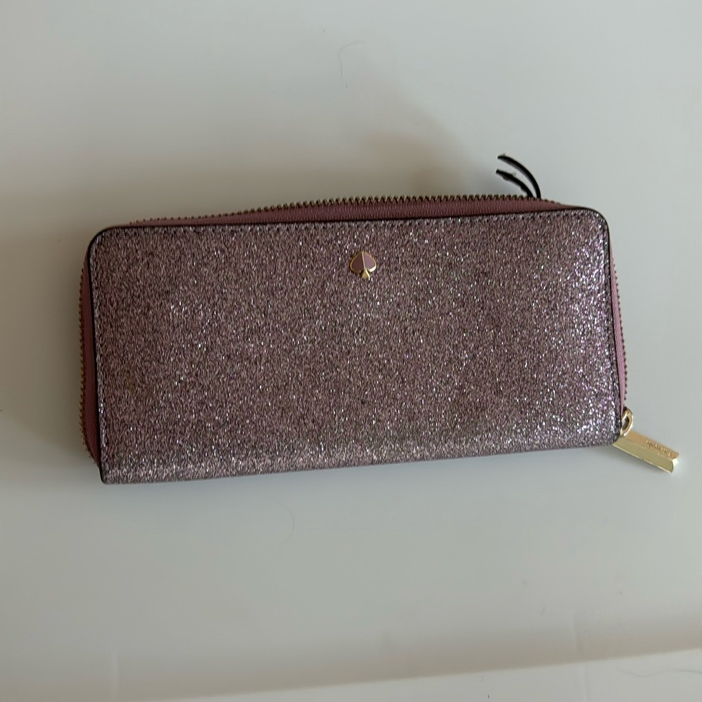 Kate Spade Glitter Lilac Purple Lavender Wallet